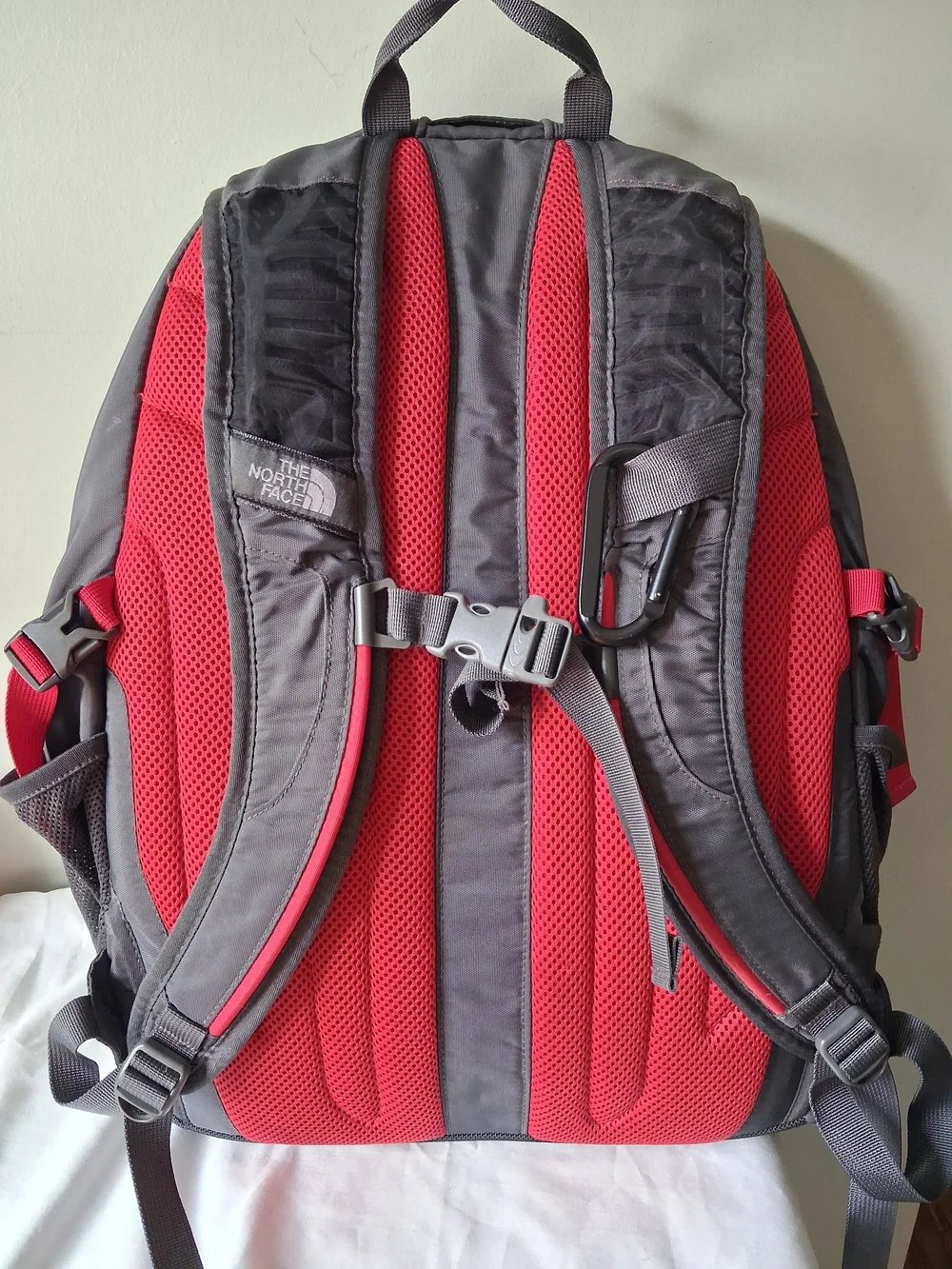 The North Face Red & Gray Recon Backpack Gorpcore